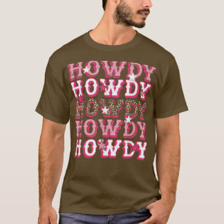 Vintage Leopard Howdy Rodeo Western Country Southe Tシャツ