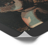 Vintage letterpress printer poster ポスター (角)