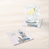 Vintage Leuchtturm スクエアペーパーコースター (インサイチュ)