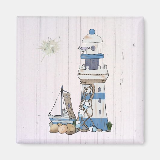 Vintage Leuchtturm マグネット (正面)