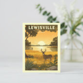 Vintage Lewisville Texas ポストカード (スタンド正面)