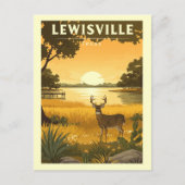 Vintage Lewisville Texas ポストカード (正面)