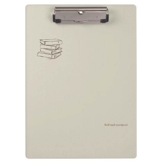 Vintage Library Dark Academia-Bundle of Books クリップボード (正面)