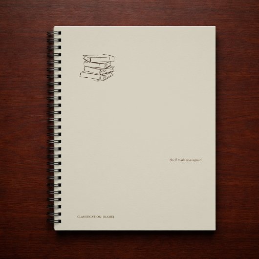 Vintage Library Dark Academia-Bundle of Books  ノートブック