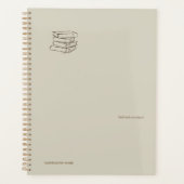 Vintage Library Dark Academia-Bundle of Books プランナー手帳 (正面)