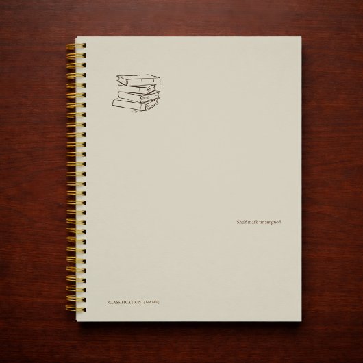 Vintage Library Dark Academia-Bundle of Books プランナー手帳