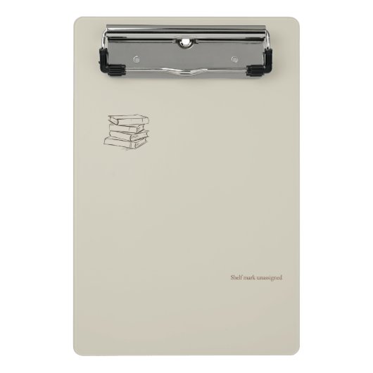 Vintage Library Dark Academia-Bundle of Books  ミニクリップボード (正面)