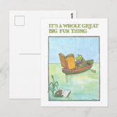 Vintage Library Reading Poster ポストカード (正面/裏面)