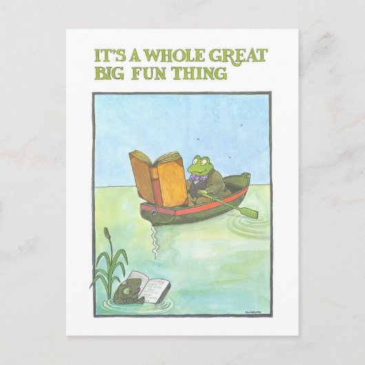 Vintage Library Reading Poster ポストカード (正面)