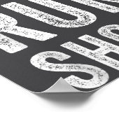 Vintage Lift Run Shoot - Fitness Motivational Gift ポスター (角)