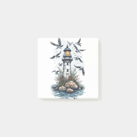 Vintage Lighthouse ポストイット (正面)