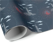 Vintage Lighthouse Illustration Pattern Wrapping P ラッピングペーパー (ロールコーナー)