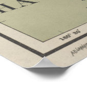 Vintage Lighthouse Map of Hawaii (1898) ポスター (角)