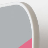 Vintage Lilac Charm Across Striping with Name ピックルボールラケット (左詳細)