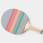  Vintage Lilac Charm Across Striping with Name 卓球ラケット (横)