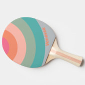  Vintage Lilac Charm Circle Stripe with Name 卓球ラケット (横)