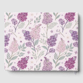 Vintage Lilac Garden Romance Wedding ゲストブック (裏面)