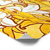 Vintage Lily by Alphonse Mucha ポスター (角)