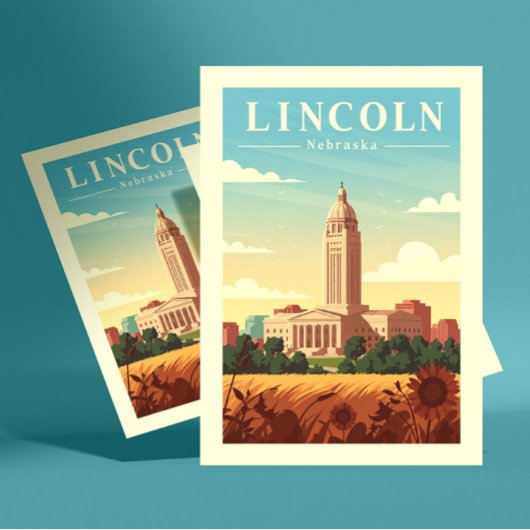 Vintage Lincoln Nebraska ポストカード