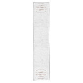 Vintage Linen Brown Bakery Whisk Table Runner ショートテーブルランナー (正面)