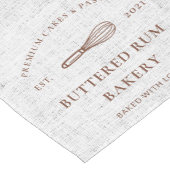 Vintage Linen Brown Bakery Whisk Table Runner ショートテーブルランナー (コーナー)