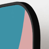 Vintage Lipstick Circle Stripe with Name ピックルボールラケット (左詳細)