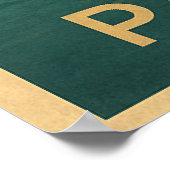 Vintage Lisbon Portugal ポスター (角)