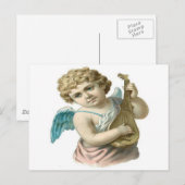 Vintage, Little Angel Playing Guitar ポストカード (正面/裏面)