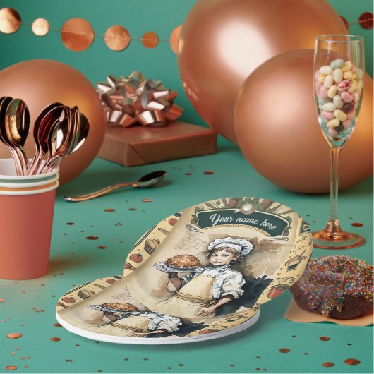 Vintage little cook ペーパープレート (複数)