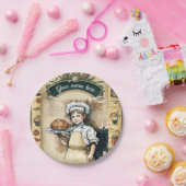 Vintage little cook ペーパープレート (パーティー)