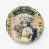 Vintage little cook ペーパープレート (正面)