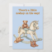 Vintage Little Cowboy Digital Download Invitation 招待状 (正面)