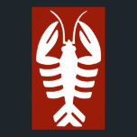 Vintage Lobster in White, Art Deco Seafood ポスター<br><div class="desc">Easy to customize background color. Change to any hexcode you want!
Vintage illustration art deco design featuring an elegant white lobster. Yummy food for a fancy dinner!</div>