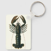 Vintage Lobster, Marine Ocean Life Crustacean キーホルダー (裏面)