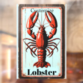 Vintage Lobster Sign Thunder_Cove ウィンドウサイン (シート2)
