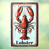 Vintage Lobster Sign Thunder_Cove ウィンドウサイン (シート3)