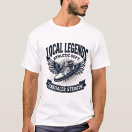 Vintage "LOCAL LEGENDS" Athletic Dept. Winged Shoe Tシャツ