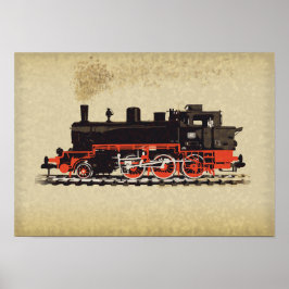 Vintage Locomotive ポスター