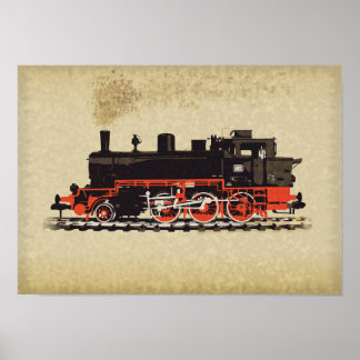 Vintage Locomotive ポスター