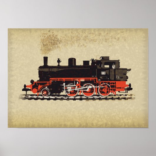 Vintage Locomotive ポスター (正面)