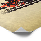 Vintage Locomotive ポスター (角)