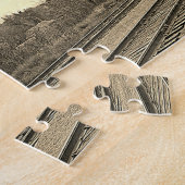 Vintage Locomotive Train Steam Engine Railway ジグソーパズル (側面)