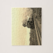 Vintage Locomotive Train Steam Engine Railway ジグソーパズル (縦)