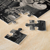 Vintage Locomotive Train Steam Engine Railway ジグソーパズル (側面)