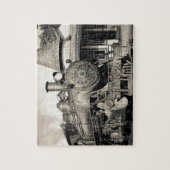 Vintage Locomotive Train Steam Engine Railway ジグソーパズル (縦)