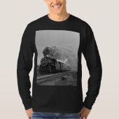 Vintage Locomotive Train Steam Engine Tシャツ (正面)