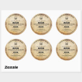 Vintage logo cottage food law labels ラウンドシール (シート)