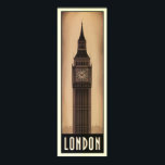 Vintage London Big-Ben Sepia Travel Poster ポスター<br><div class="desc">Vintage London Big-Ben Sepia Travel Fine Art Giclee Print (Reproduction). Please customize the poster size,  texture,  border and/or frame to suit your taste.</div>