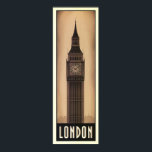 Vintage London Big-Ben Sepia Travel Poster ポスター<br><div class="desc">Vintage London Big-Ben Sepia Travel Fine Art Giclee Print (Reproduction). Please customize the poster size,  texture,  border and/or frame to suit your taste.</div>