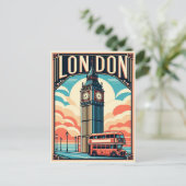 Vintage London England Travel  ポストカード (スタンド正面)